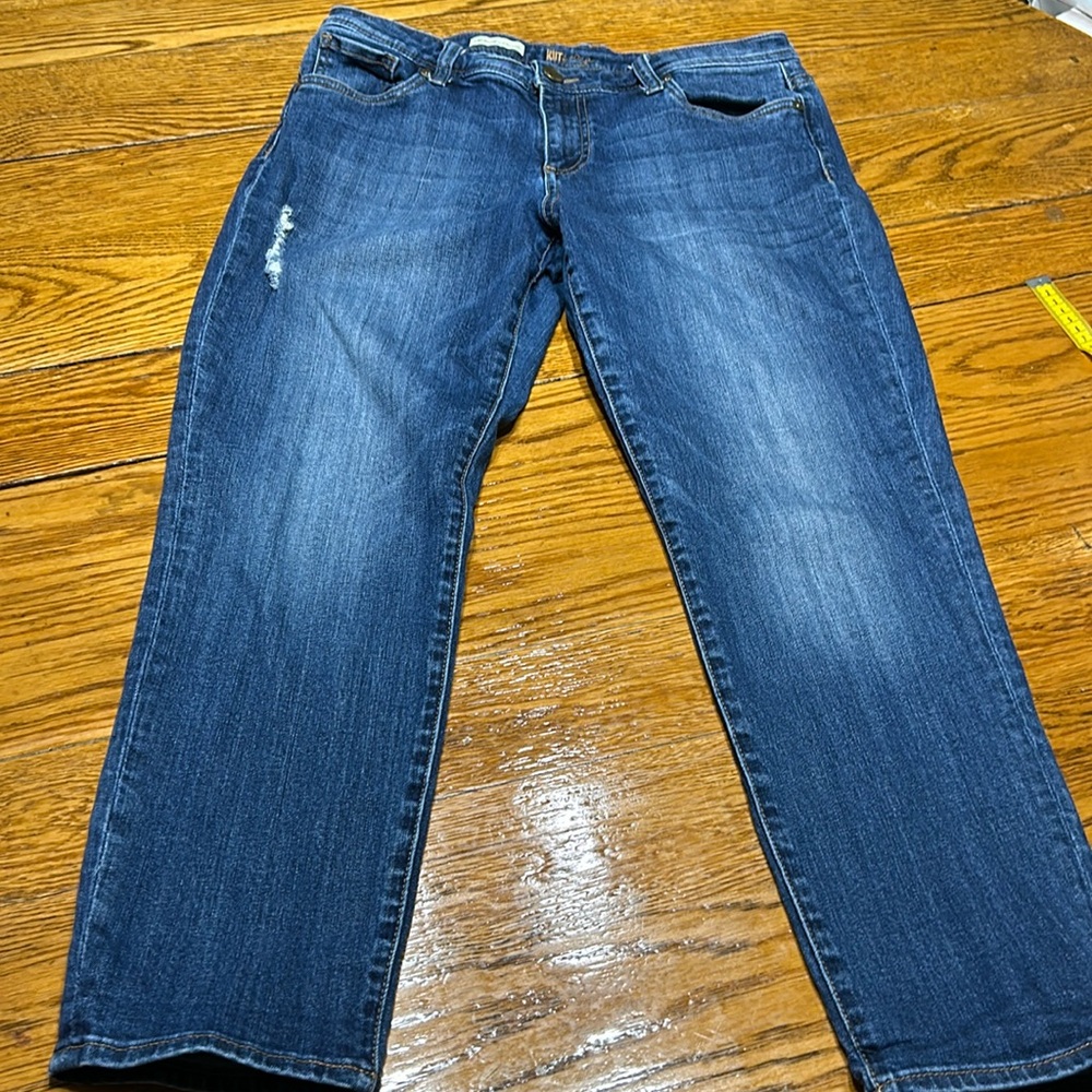 Kut from the Kloth jeans. Catherine Slim Boyfriend.  Size 10.